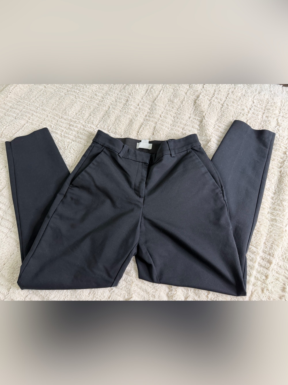 H&M Black Straight-Leg Women's Pants